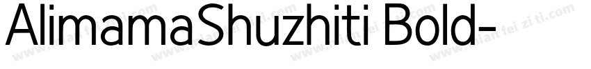 AlimamaShuzhiti Bold字体转换